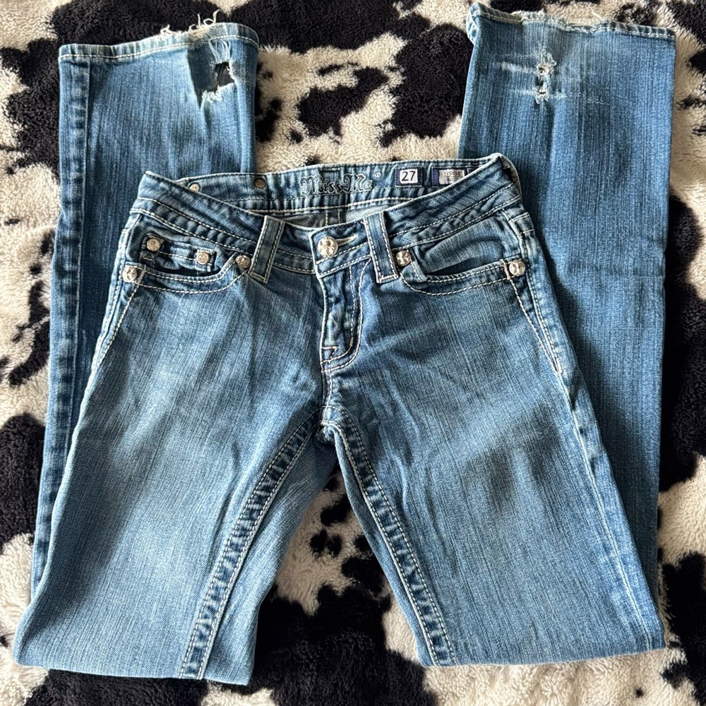 Miss Me Blue Boot Cut Jeans Classic Style